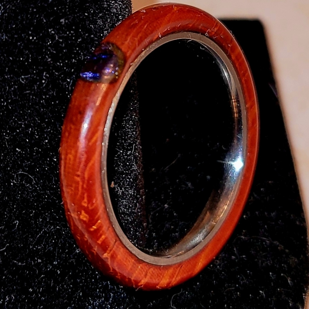 Handmade wood ring